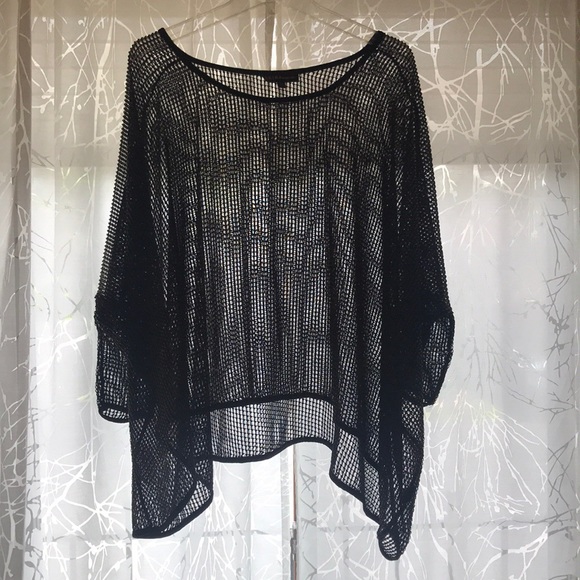Gold and Black Flowy Mesh Tunic - Picture 3 of 6